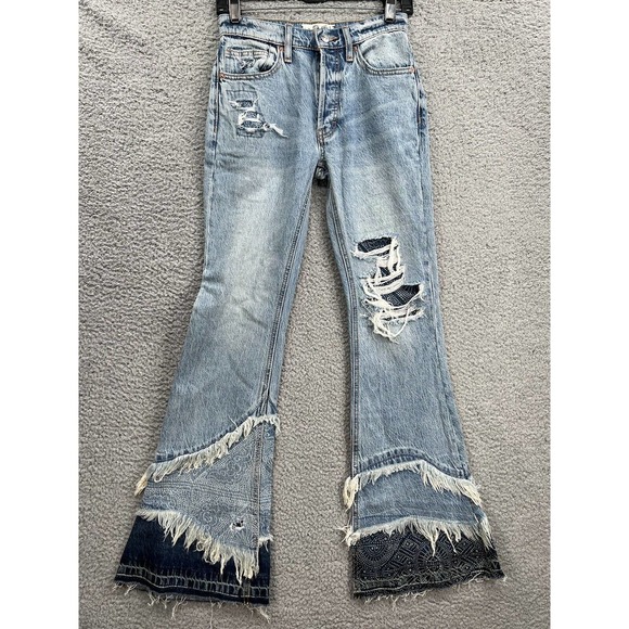 Free People Denim - New Free People Double Hem Size 24 Flare Jeans
